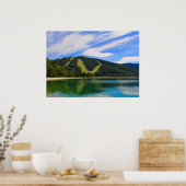 Poster Hirschenkogel en été - Réflexions sur l'eau (Cuisine)