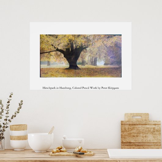 Poster Hirschpark à Hambourg (Cuisine)