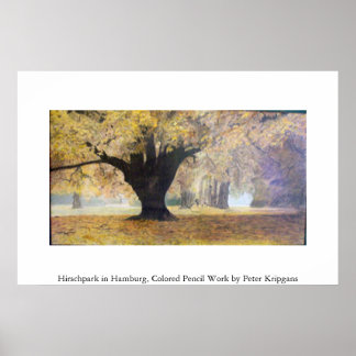 Poster Hirschpark à Hambourg