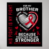 Poster His Fight Is My Fight Brother Multiple Myeloma Awa (Devant)