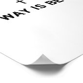 Poster His Way Is Better, Christian, Jesus, Faith (Coin)