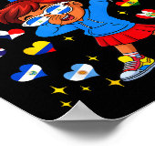 Poster Hispanic Heritage Month Nicaragua Flag Nicaraguan (Coin)
