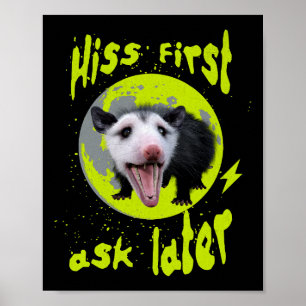 Poster Hisser d'abord, demander plus tard Humour drôle de