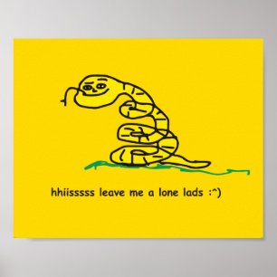 Poster Hisssss Laissez-moi tranquille les gars Parodie de