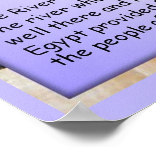 Poster Histoire, Ancien Nil du fleuve Egypte (Coin)