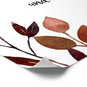 Poster histoire d'amour timeline mariage automne signe fl (Coin)