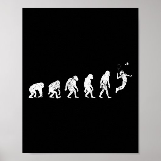 Poster Histoire De Badminton Lover Imprimer Drôle Badmint (Devant)