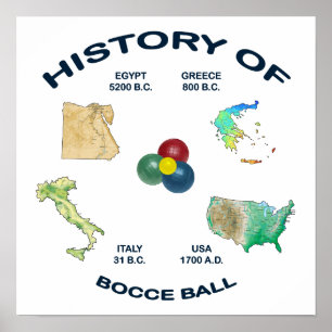 Poster Histoire de boule de Bocce