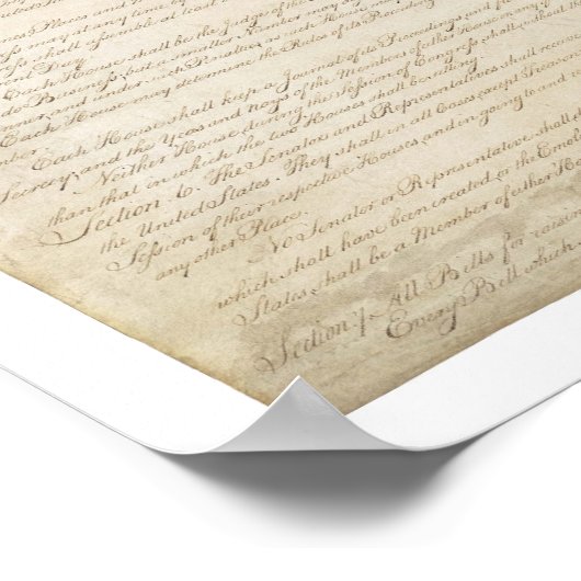 Poster Histoire de la Constitution des États-Unis (Coin)