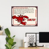 Poster Histoire de la langouste, de quel nom s'agit-il ? (Bureau à domicile)