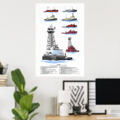 Poster Histoire de l'Olivier des Grands Lacs L. Moore (Bureau à domicile)
