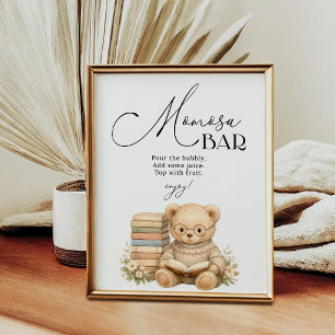 Poster Histoire de Momosa Bar Nouveau Chapitre Ours Fête