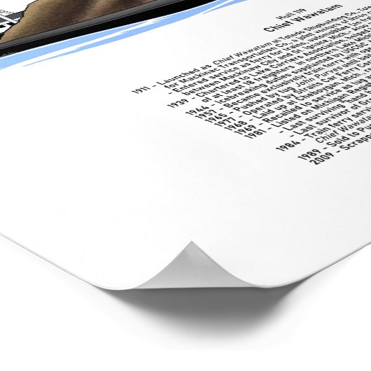 Poster Histoire de Wawatam en chef des traversiers des Gr (Coin)