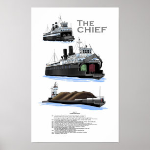 Poster Histoire de Wawatam en chef des traversiers des Gr