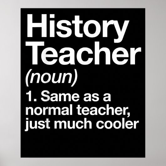 Poster Histoire Définition de l'enseignant Retour école P (Devant)