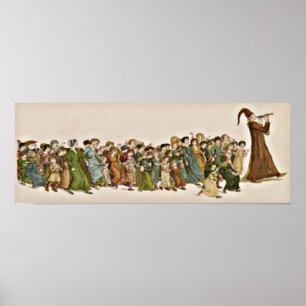 Poster Histoire des enfants du Pied Piper en pleine impre