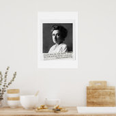 Poster Histoire des femmes : Rosa Luxembourg Citation sur (Cuisine)