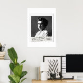 Poster Histoire des femmes : Rosa Luxembourg Citation sur (Bureau à domicile)