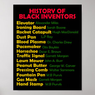 Poster Histoire Des Inventeurs Noirs Mois De L'Histoire N