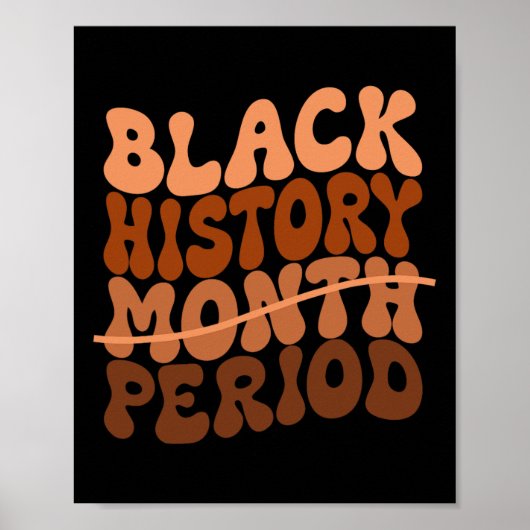 Poster Histoire des Noirs Période Histoire des Noirs Mois (Devant)