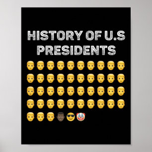 Poster Histoire des présidents des États-Unis Compte patr