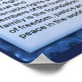 Poster Histoire, Droits humains, Déclaration (Coin)