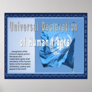 Poster Histoire, Droits humains, Déclaration