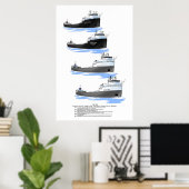 Poster Histoire du cargo Hull 424 (Bureau à domicile)