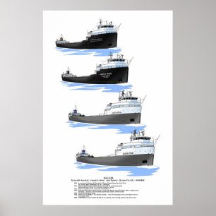 Poster Histoire du cargo Hull 424