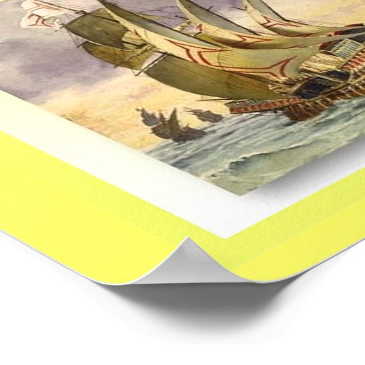 Poster Histoire, Explorateurs, Vasco da Gama (Coin)