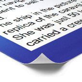 Poster Histoire, Exploration, Caravelles, Voilier (Coin)