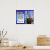 Poster Histoire, Exploration, Caravelles, Voilier (Cuisine)