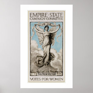 Poster Histoire Féminisme américain 1915 Votes pour les f
