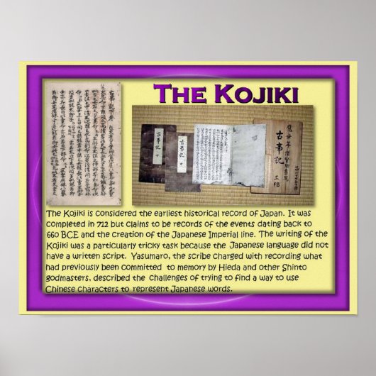 Poster Histoire, Japon, Kojiki (Devant)