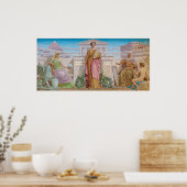 Poster Histoire, mosaïque de Frederick Dielman (Cuisine)