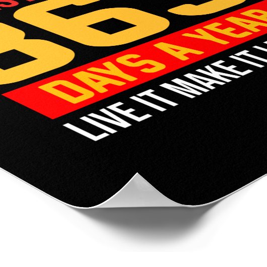 Poster Histoire noire 365 Days Live It Make It Learn It.p (Coin)
