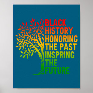 Poster Histoire noire honorant le passé fierté africaine