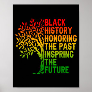 Poster Histoire noire honorant le passé fierté africaine
