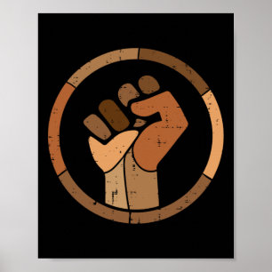 Poster Histoire noire Melanin Poing African Pride Hommes