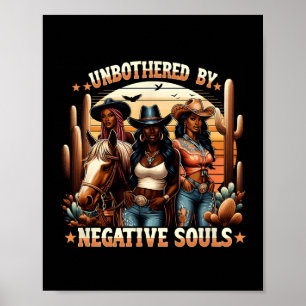 Poster Histoire noire sans souci des âmes négatives Black