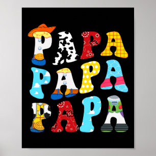 Poster Histoire Papa Toy Boy Histoire Papa Fête des pères