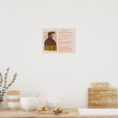 Poster Histoire, Religion, Réforme, Ulrich Zwingli (Cuisine)