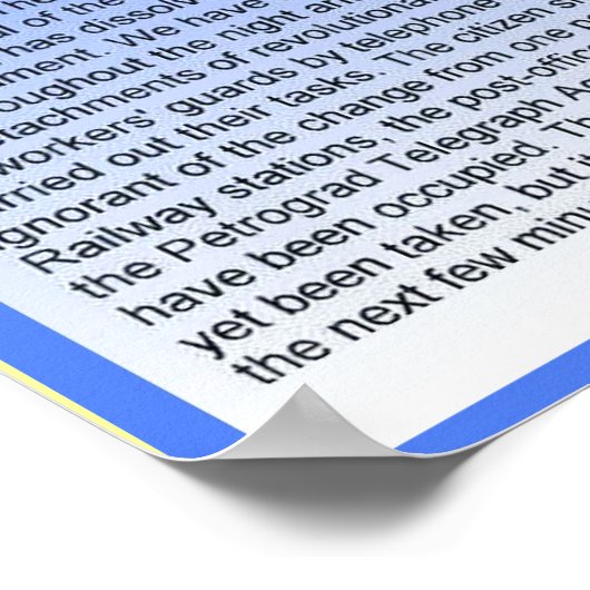 Poster Histoire, Révolution Russe, Discours Trotsky 1917 (Coin)