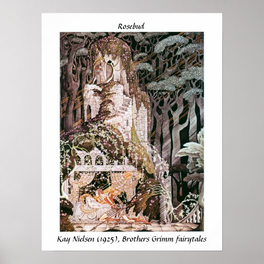 Poster Histoire vintage de Rosebud illustration Kay Niels (Devant)