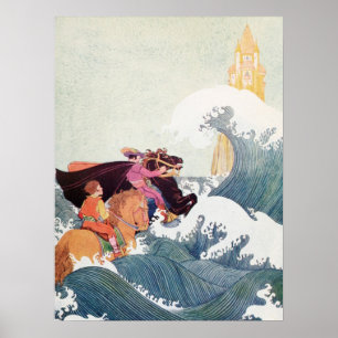 Poster Histoire vintage Illustration du livre : Un grand