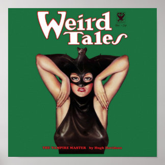 Poster Histoires bizarres Vintage Couverture de pâte Art