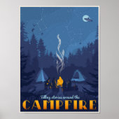 Poster Histoires du feu de camp (Devant)