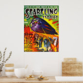 Poster HISTOIRES STARTLING Vintage Pulp Magazine Couvertu (Cuisine)