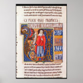 Poster Historiated initial 'U' représentant Joel (Devant)