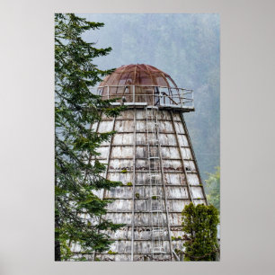 Poster Historic Mill Wigwam Burner près de Florence, Ore